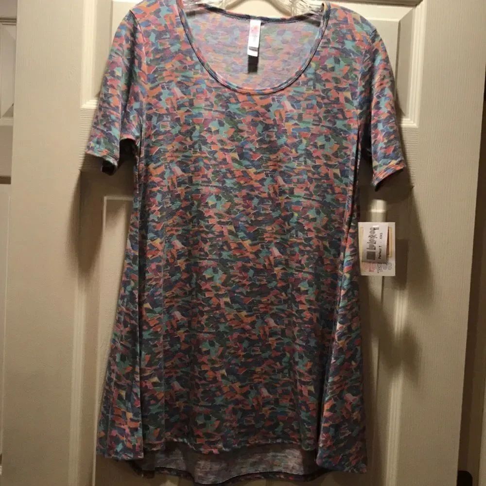 (5/$25) LuLaRoe Perfect T Marled Multicolored